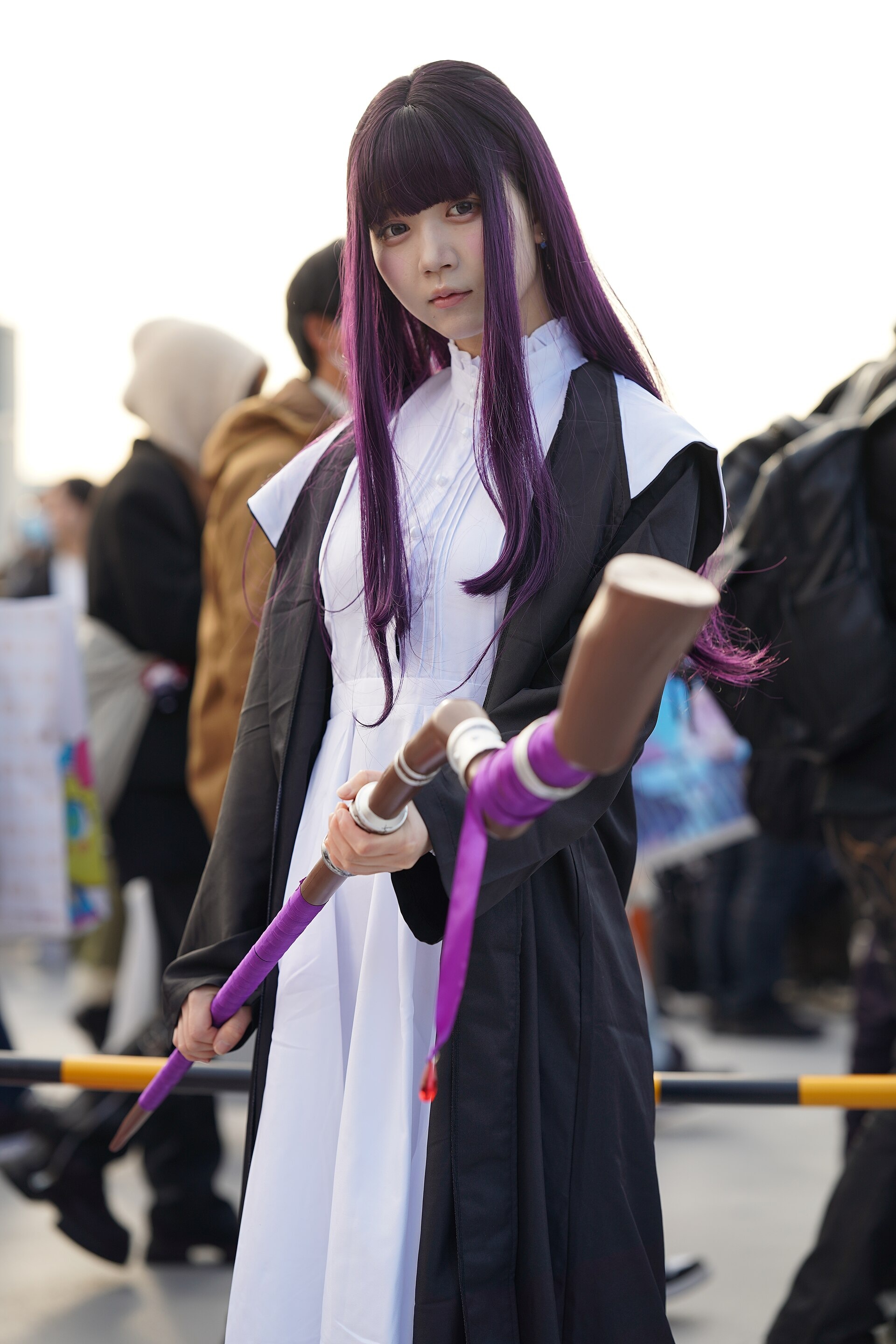 A cosplayer portraying Fern from Frieren: Beyond Journey’s End at Winter Comiket C105, 30 December 2024.