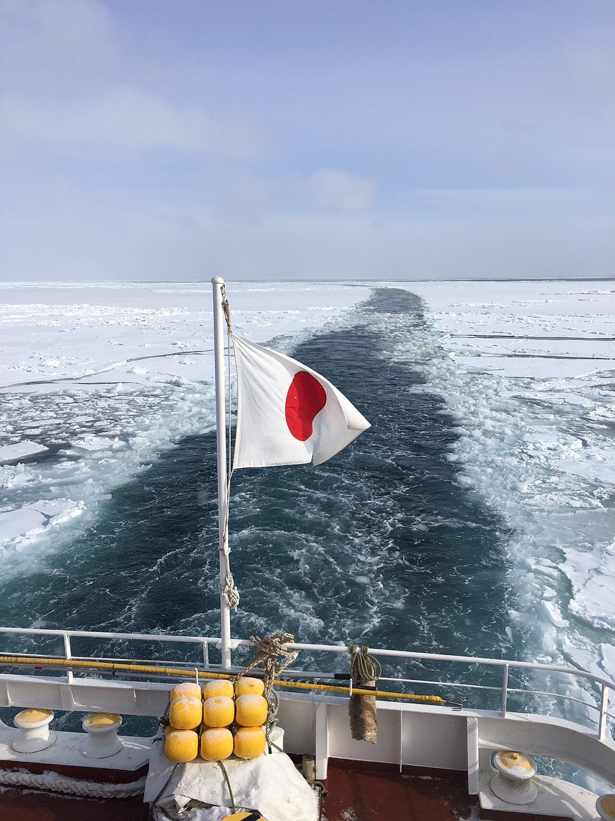 A view from aboard an Aurora sightseeing icebreaker.