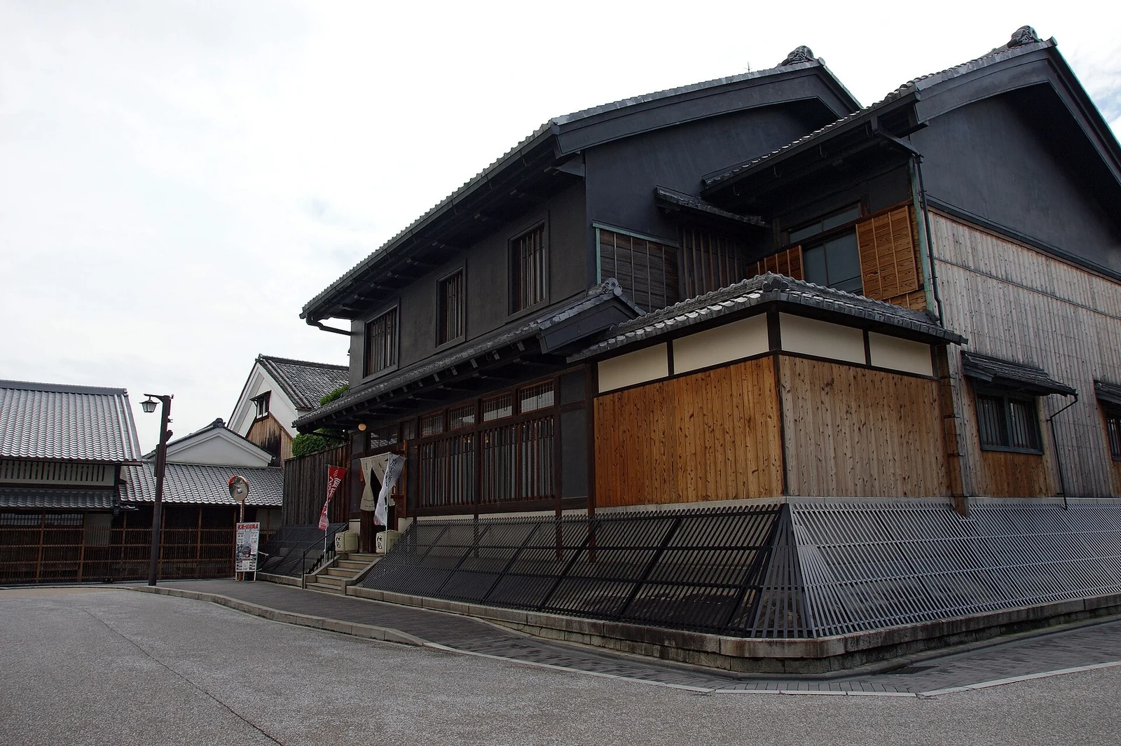 A Gekkeikan brewery building in Fushimi’s sake district.