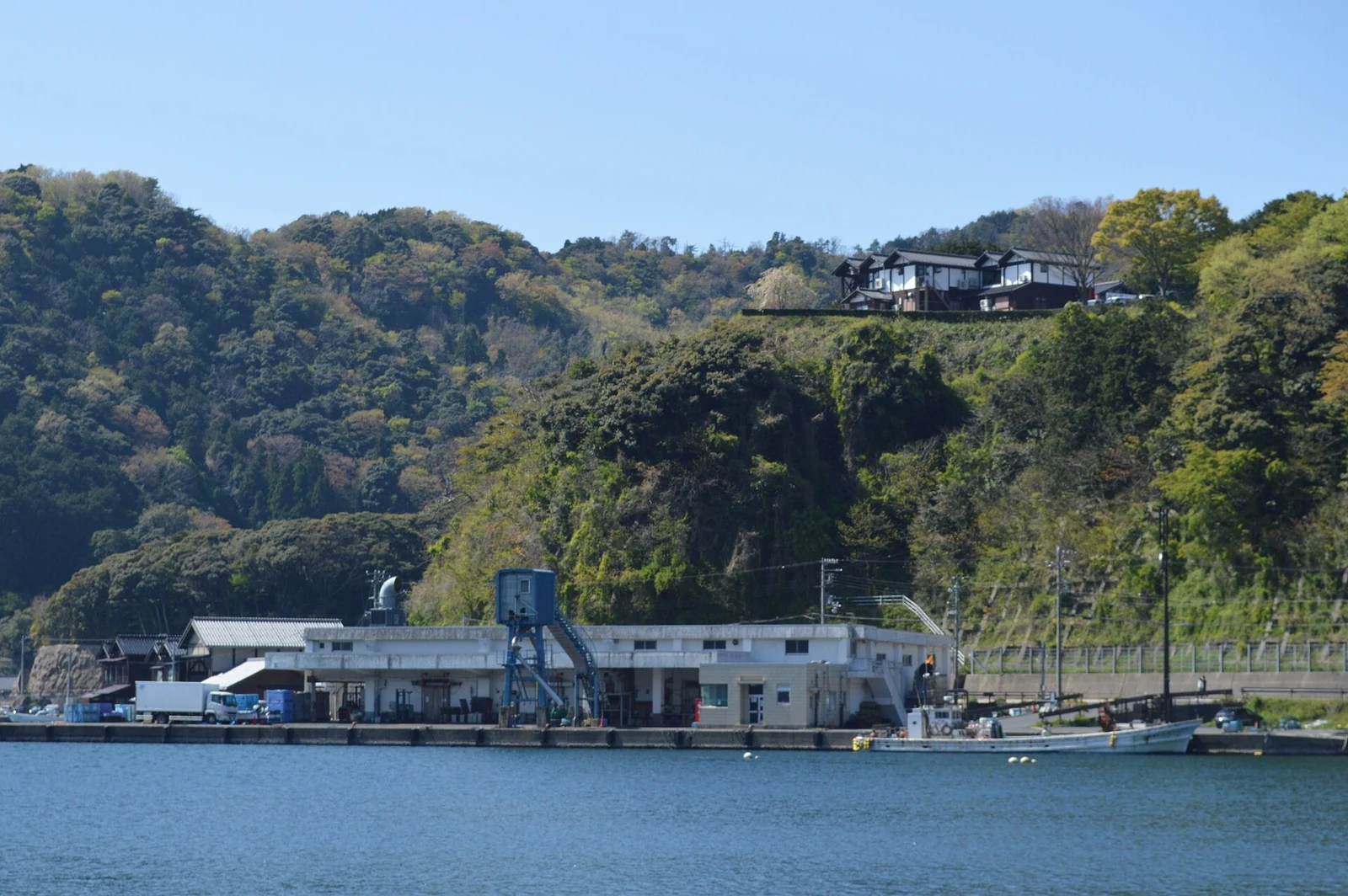 A wider view of Ine’s fishing port.