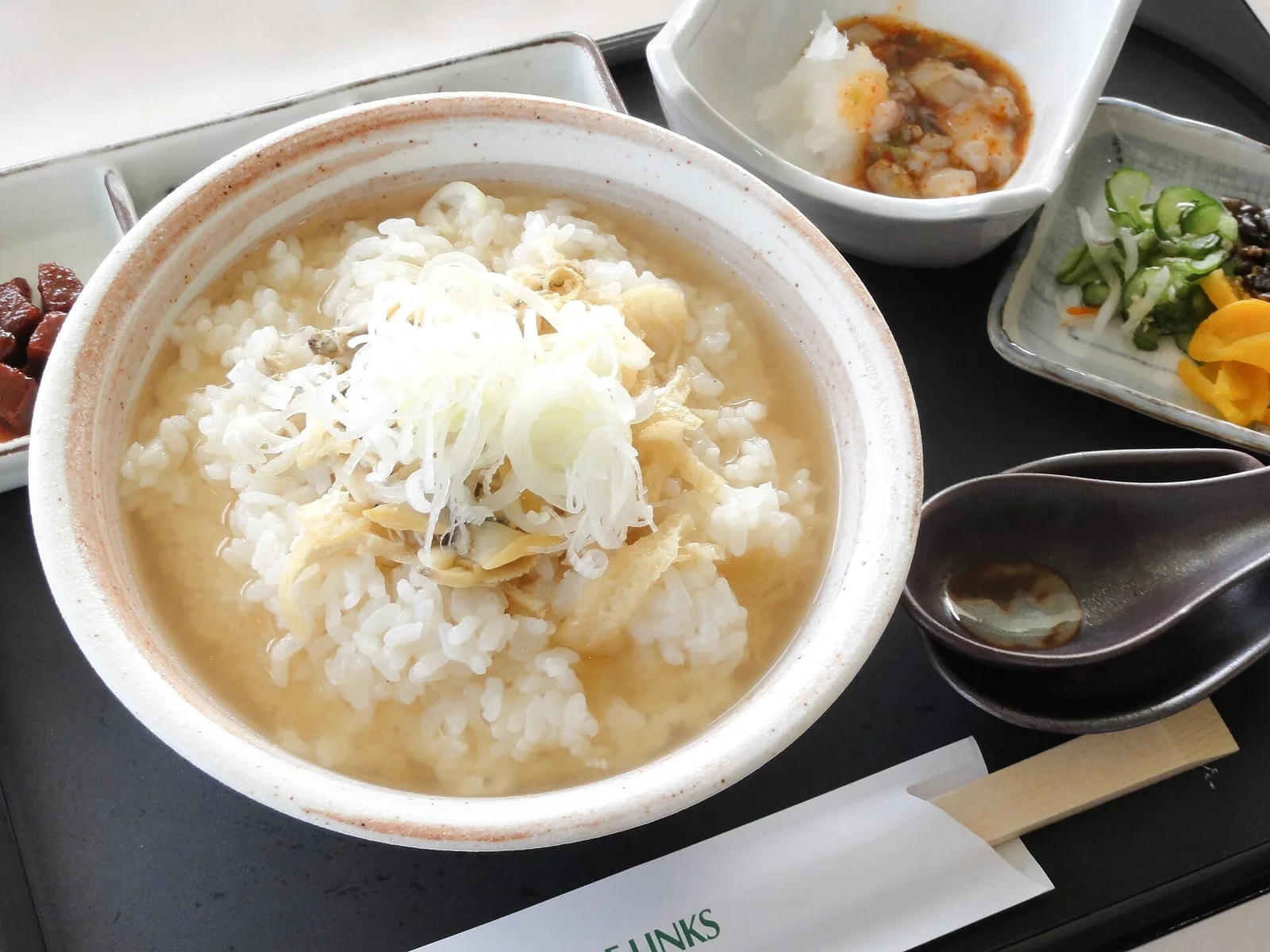 Fukagawa-meshi, a clam-and-rice dish associated with Tokyo; a dish example.