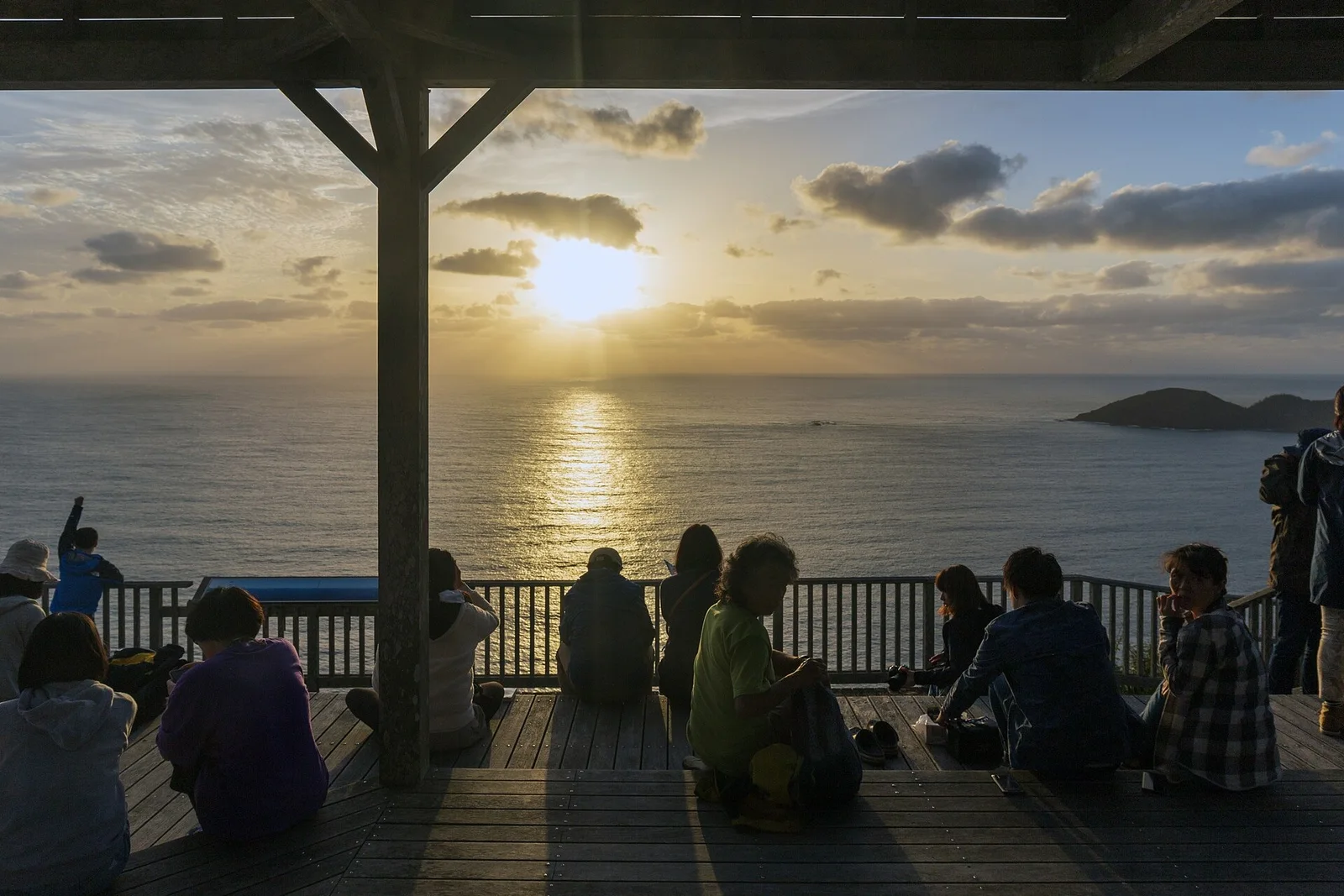 Sunset from the Weather Station observation deck on Chichijima.